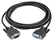 RS-232 communications cable. Part Number: 0900-0003