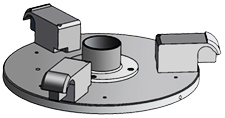 SASS 4100 to 2300 adapter plate. Part Number: 7100-163-161-01