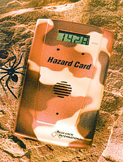 Hazard Card personal hazardous gas monitor