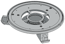 SASS 4000 Filter Adapter Plate — P/N 7100-163-160-01
