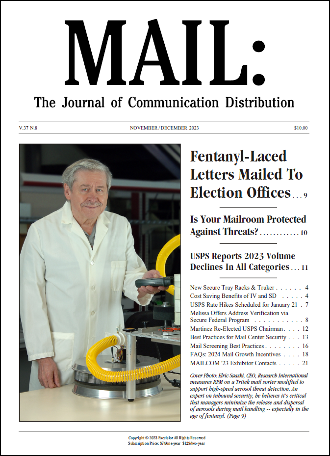 Elric Saaski on the cover of Mail Magazine